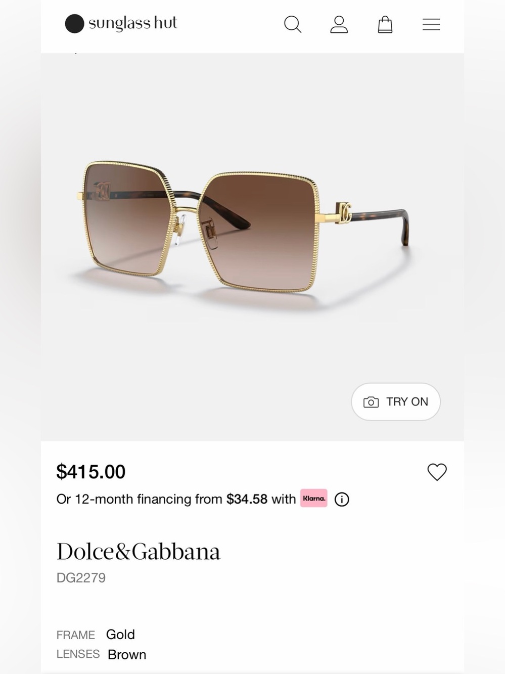 Dolce & Gabbana Sunglasses